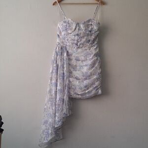 Endless Rose Cream and Purple Asymmetrical Dress